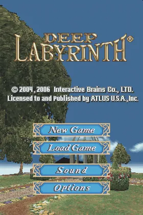 Deep Labyrinth (USA) screen shot title